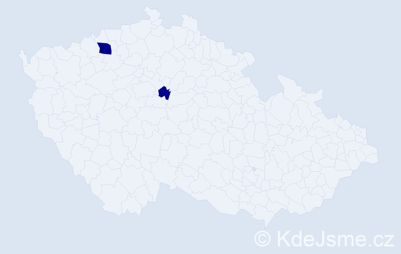 Příjmení: 'Chalas', počet výskytů 2 v celé ČR