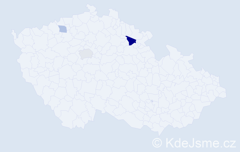 Příjmení: 'Babita', počet výskytů 6 v celé ČR