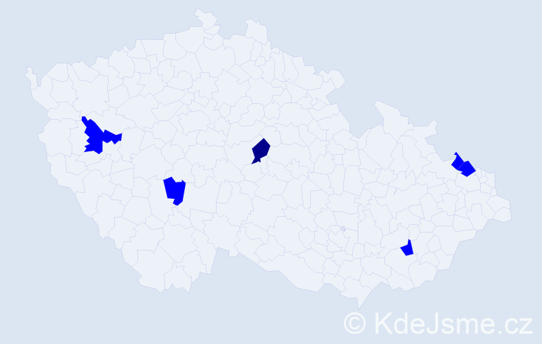 Příjmení: 'Timkovičová', počet výskytů 7 v celé ČR