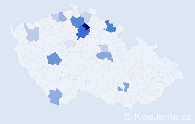 Příjmení: 'Badalec', počet výskytů 33 v celé ČR