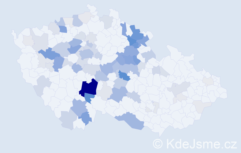 Příjmení: 'Drtina', počet výskytů 325 v celé ČR