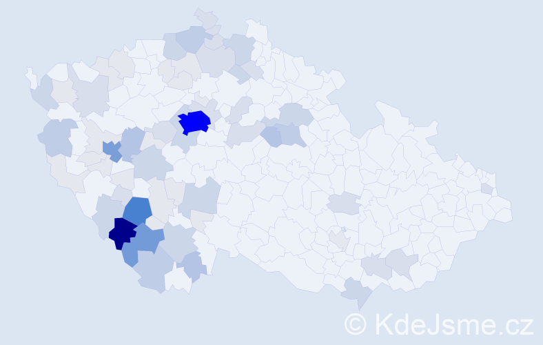 Příjmení: 'Martanová', počet výskytů 231 v celé ČR