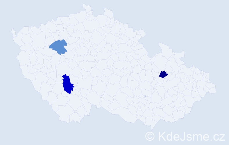Příjmení: 'Vokřap', počet výskytů 4 v celé ČR