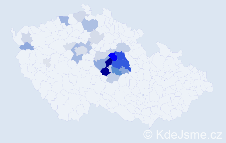 Příjmení: 'Tyllerová', počet výskytů 66 v celé ČR