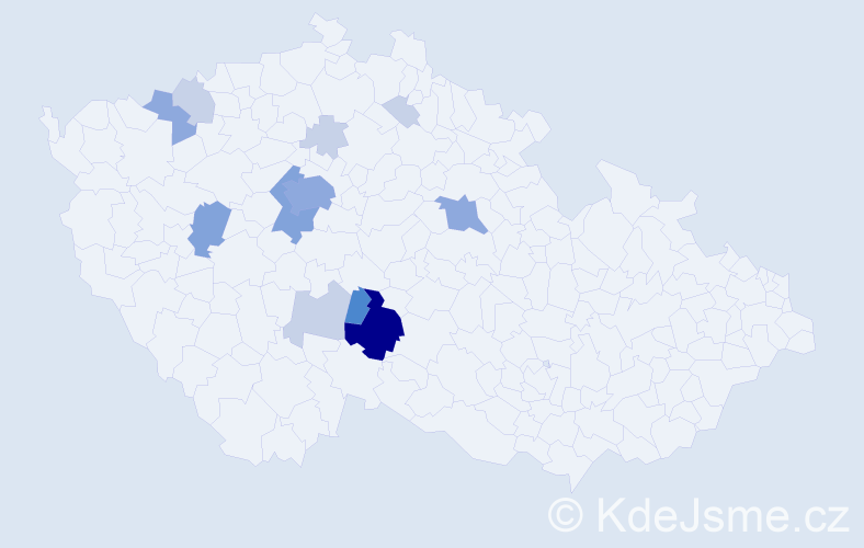 Příjmení: 'Pilská', počet výskytů 34 v celé ČR