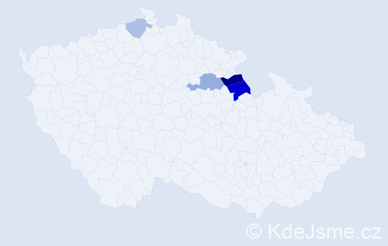 Příjmení: 'Retzer', počet výskytů 8 v celé ČR