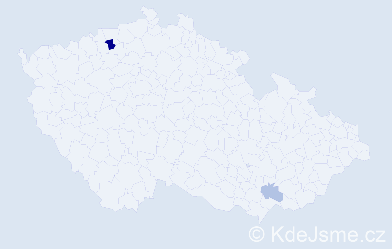Příjmení: 'Černejová', počet výskytů 4 v celé ČR