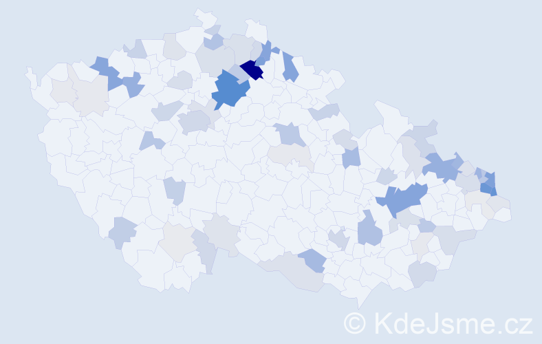 Příjmení: 'Konopková', počet výskytů 234 v celé ČR