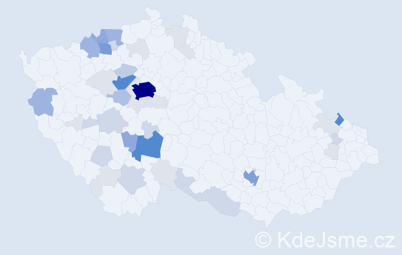 Příjmení: 'Plochová', počet výskytů 152 v celé ČR