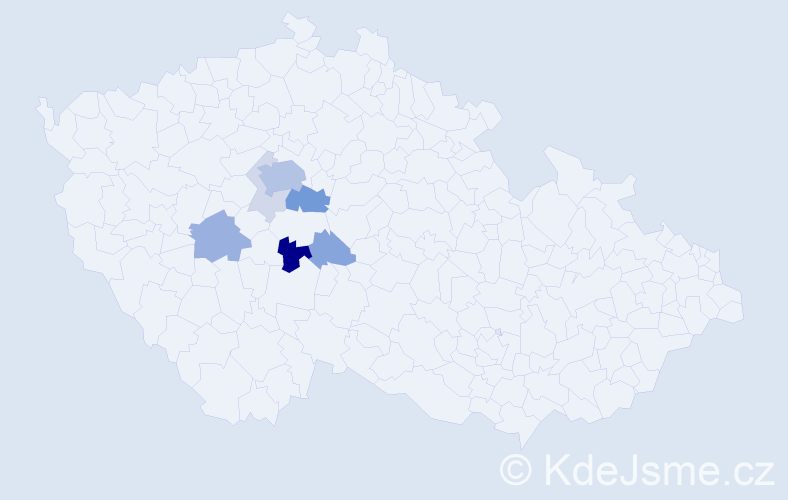 Příjmení: 'Birhanzl', počet výskytů 23 v celé ČR