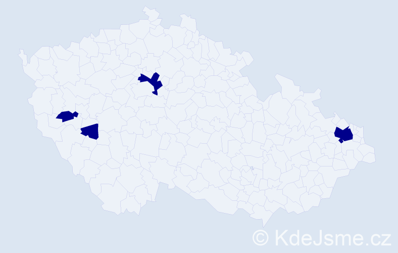 Příjmení: 'Ataman', počet výskytů 4 v celé ČR
