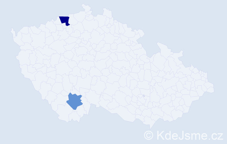 Příjmení: 'Hautreuxová', počet výskytů 3 v celé ČR