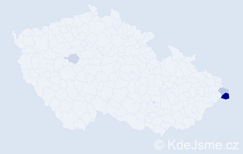 Příjmení: 'Karpecká', počet výskytů 16 v celé ČR