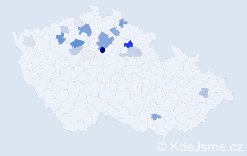 Příjmení: 'Elicer', počet výskytů 51 v celé ČR