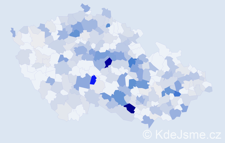 Příjmení: 'Olivová', počet výskytů 794 v celé ČR