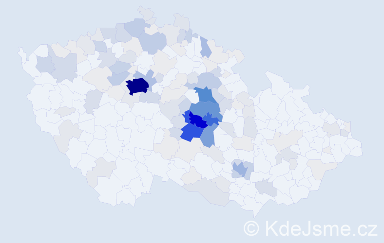 Příjmení: 'Stehno', počet výskytů 608 v celé ČR