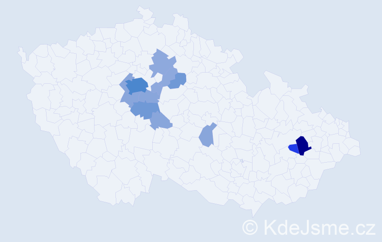 Příjmení: 'Molinari', počet výskytů 36 v celé ČR