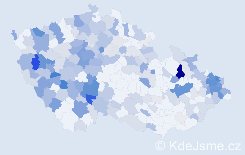 Příjmení: 'Stachová', počet výskytů 879 v celé ČR