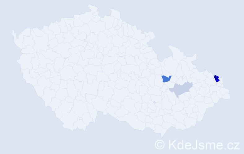 Příjmení: 'Reliová', počet výskytů 9 v celé ČR