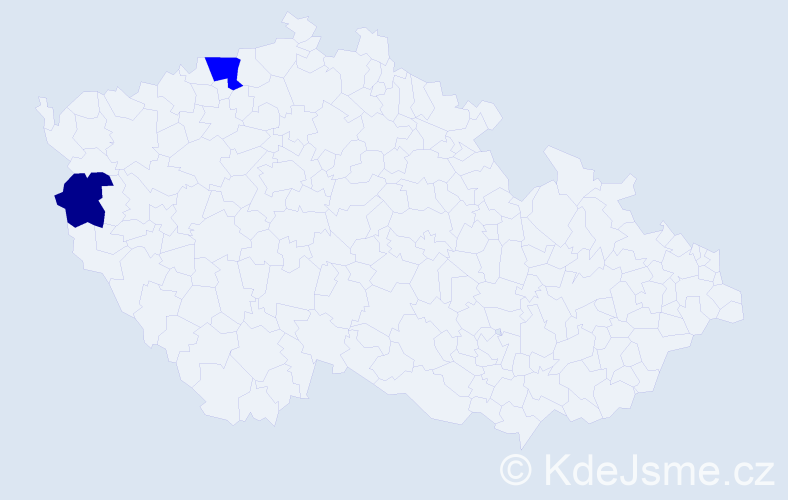 Příjmení: 'Graif', počet výskytů 5 v celé ČR