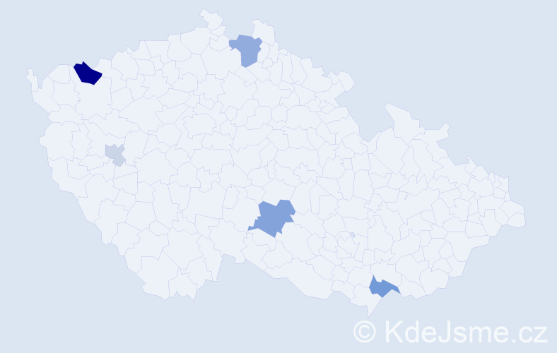 Příjmení: 'Baader', počet výskytů 10 v celé ČR