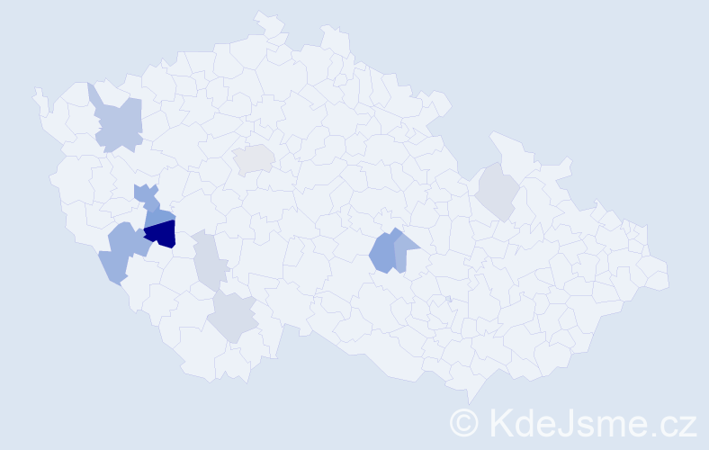 Příjmení: 'Apolínová', počet výskytů 32 v celé ČR