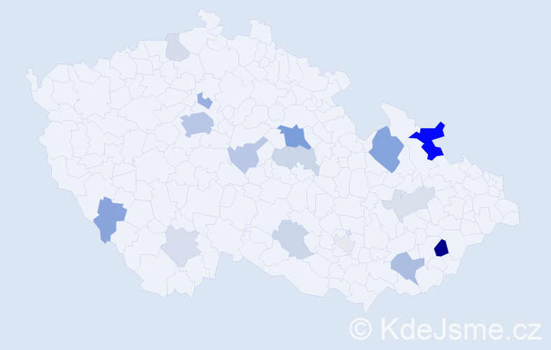 Příjmení: 'Wurst', počet výskytů 42 v celé ČR