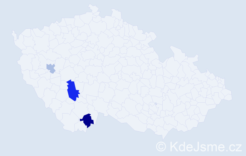 Příjmení: 'Ronacherová', počet výskytů 4 v celé ČR