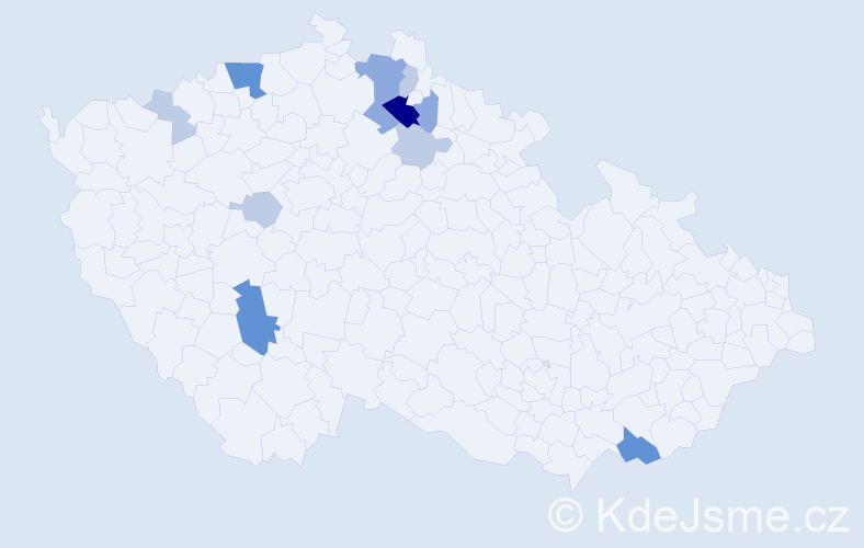 Příjmení: 'Loutchan', počet výskytů 32 v celé ČR