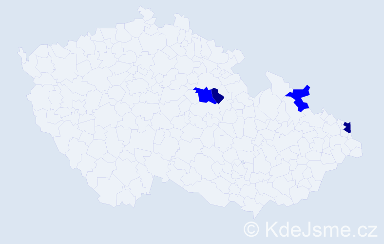 Příjmení: 'Rudzinski', počet výskytů 6 v celé ČR
