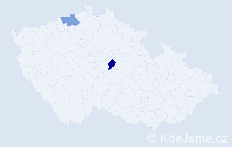 Příjmení: 'Parachin', počet výskytů 9 v celé ČR