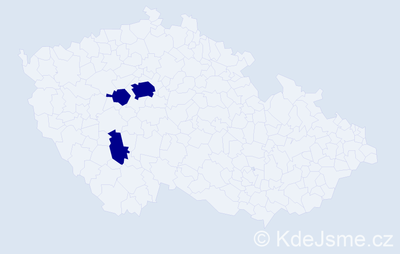 Příjmení: 'Eisel', počet výskytů 3 v celé ČR