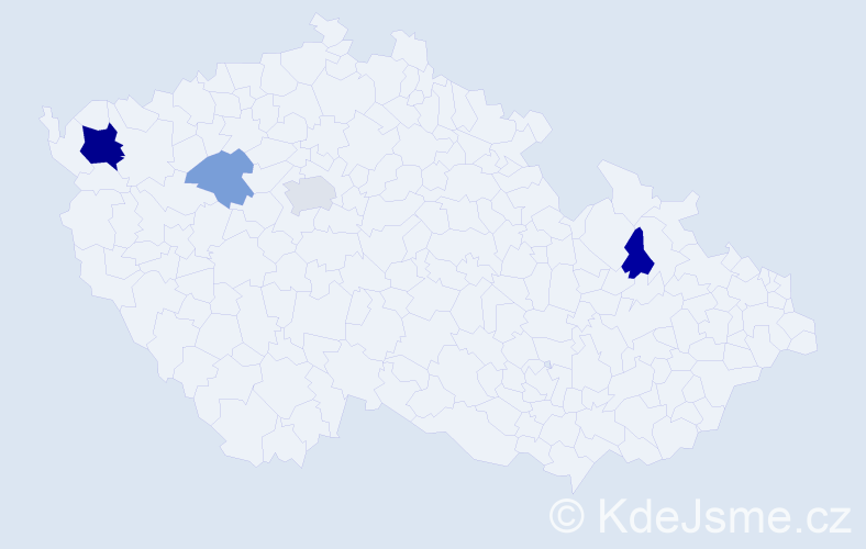 Příjmení: 'Vrbeník', počet výskytů 16 v celé ČR