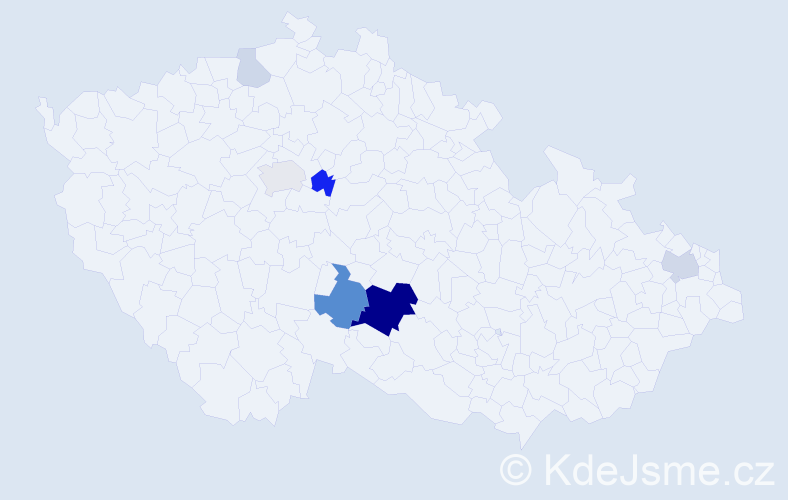 Příjmení: 'Švengr', počet výskytů 22 v celé ČR