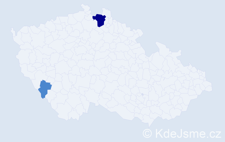 Příjmení: 'Gehart', počet výskytů 4 v celé ČR