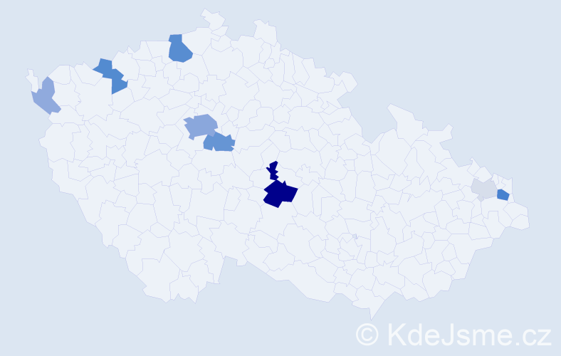 Příjmení: 'Endalová', počet výskytů 33 v celé ČR