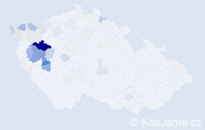 Příjmení: 'Eret', počet výskytů 226 v celé ČR
