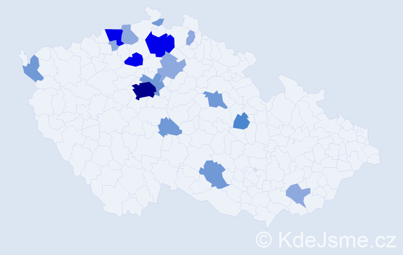 Příjmení: 'Quaiserová', počet výskytů 41 v celé ČR