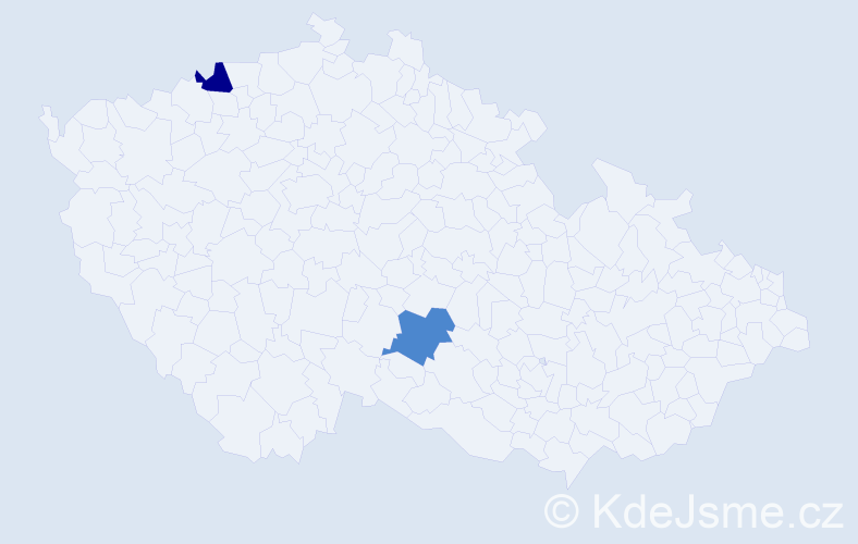 Příjmení: 'Budde', počet výskytů 2 v celé ČR