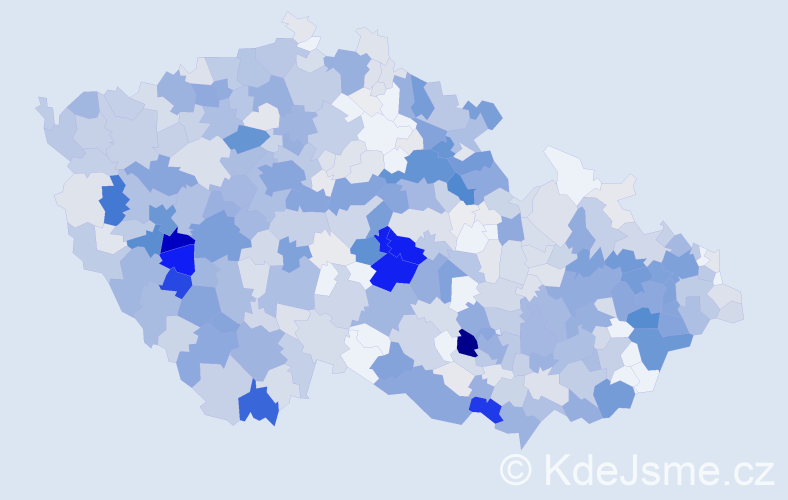 Příjmení: 'Šrámek', počet výskytů 3113 v celé ČR