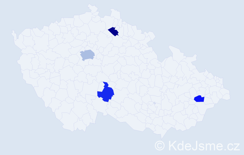 Příjmení: 'Ivanytskyy', počet výskytů 6 v celé ČR