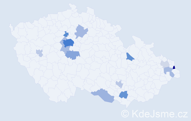 Příjmení: 'Scott', počet výskytů 40 v celé ČR