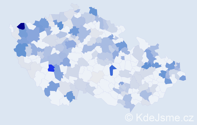 Příjmení: 'Hudák', počet výskytů 572 v celé ČR