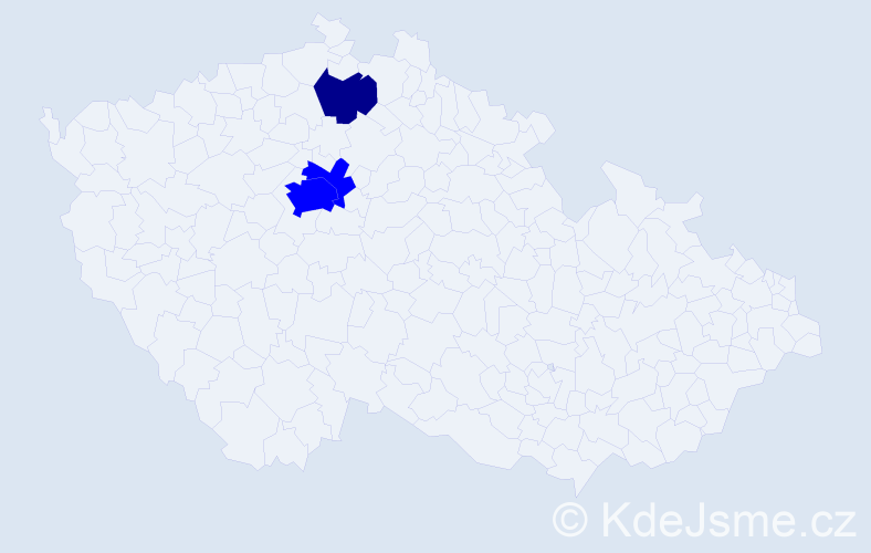 Příjmení: 'Malad', počet výskytů 4 v celé ČR