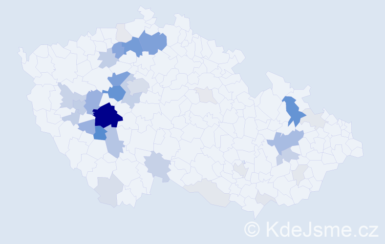 Příjmení: 'Šmatláková', počet výskytů 148 v celé ČR