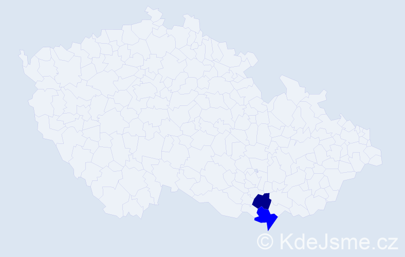 Příjmení: 'Meredová', počet výskytů 12 v celé ČR