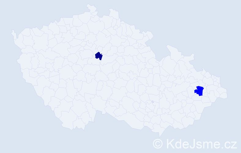 Příjmení: 'Toumi', počet výskytů 10 v celé ČR