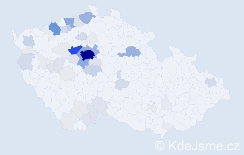 Příjmení: 'Doksanská', počet výskytů 206 v celé ČR