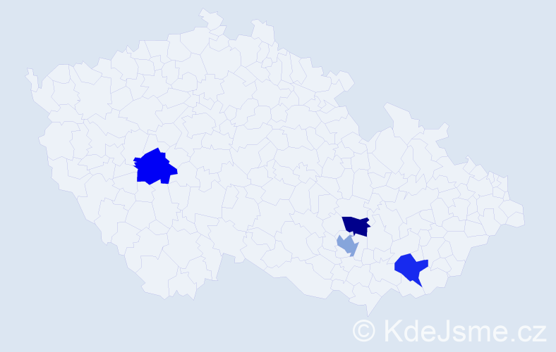 Příjmení: 'Jambalsuren', počet výskytů 4 v celé ČR