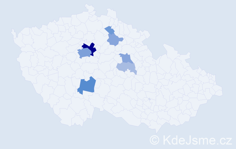 Příjmení: 'Češpivo', počet výskytů 32 v celé ČR